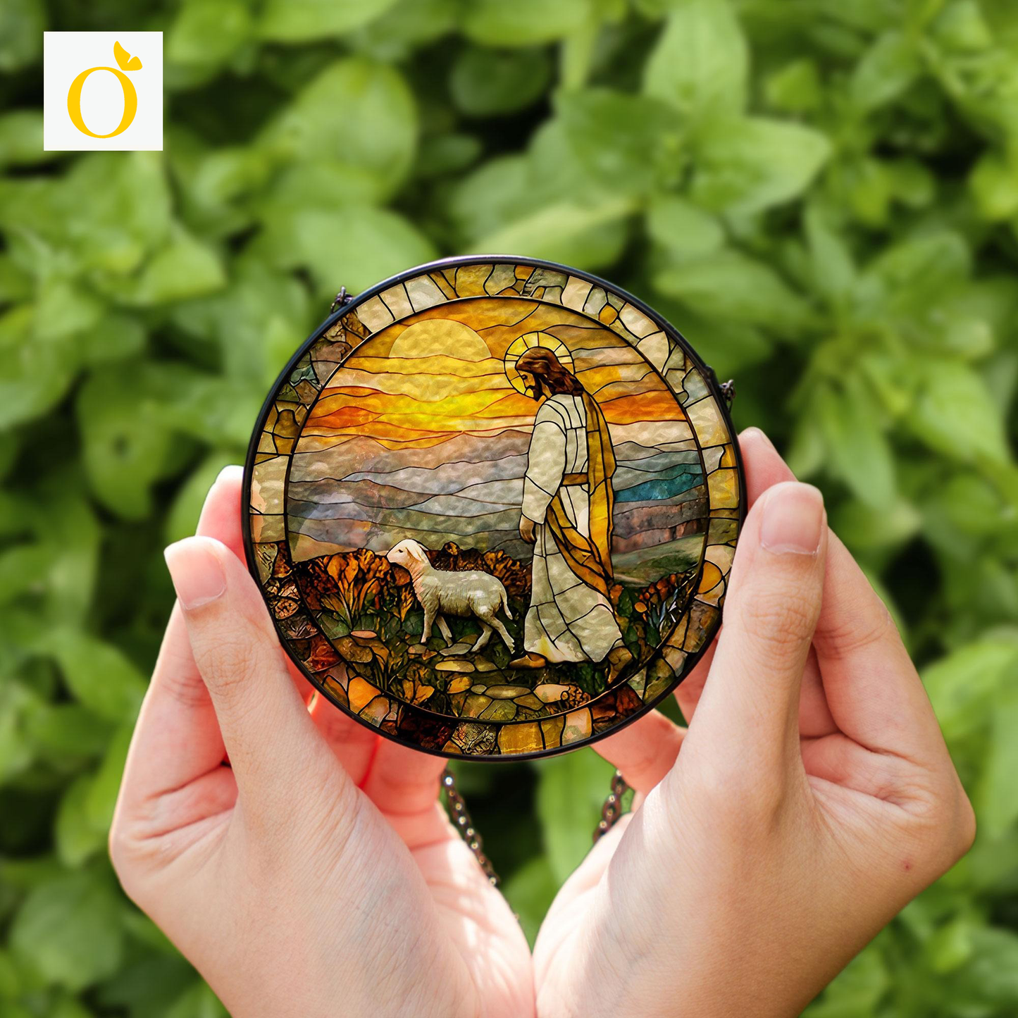 Jesus Suncatcher, Christian Gifts Stained Glass Suncatcher