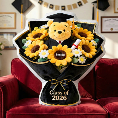 Graduation Flower Pillow - Personalized Gifts For Graduates Pillow