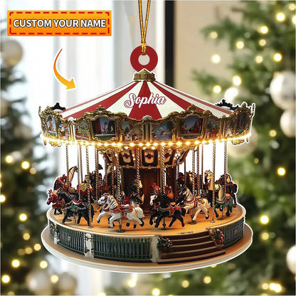 Horse Lover Personalized Christmas Ornament