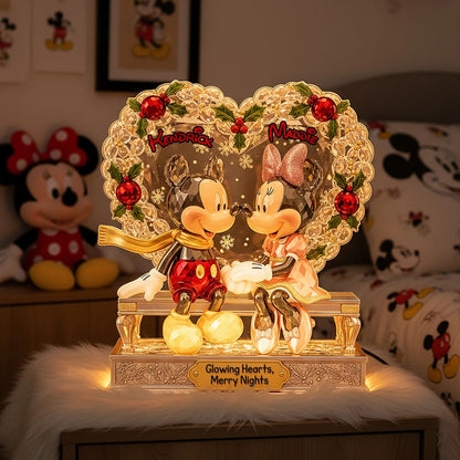 Personalized Christmas Gifts For Couple Custom Shape Acrylic Light Box