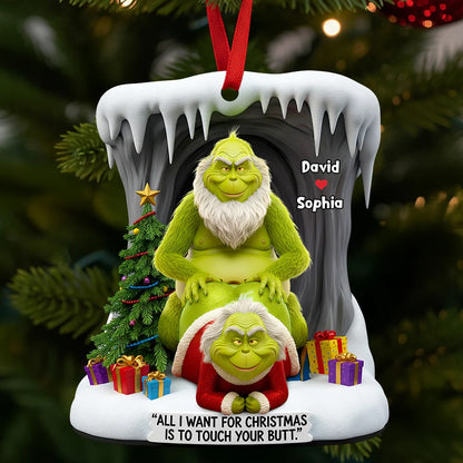 Personalized Gifts For Funny Old Couple Christmas Ornament
