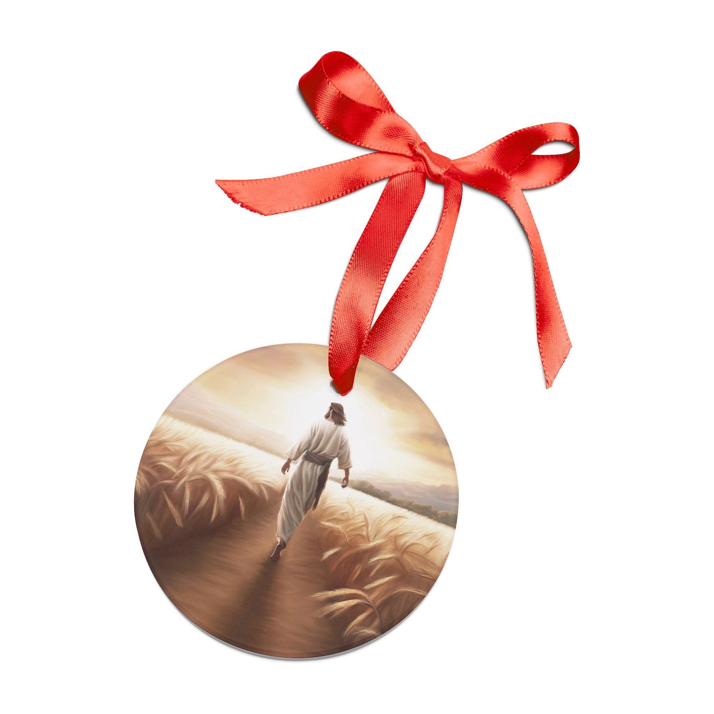 Called to Serve Acrylic Jesus Christ Ornament - Circle Ceramic Ornament