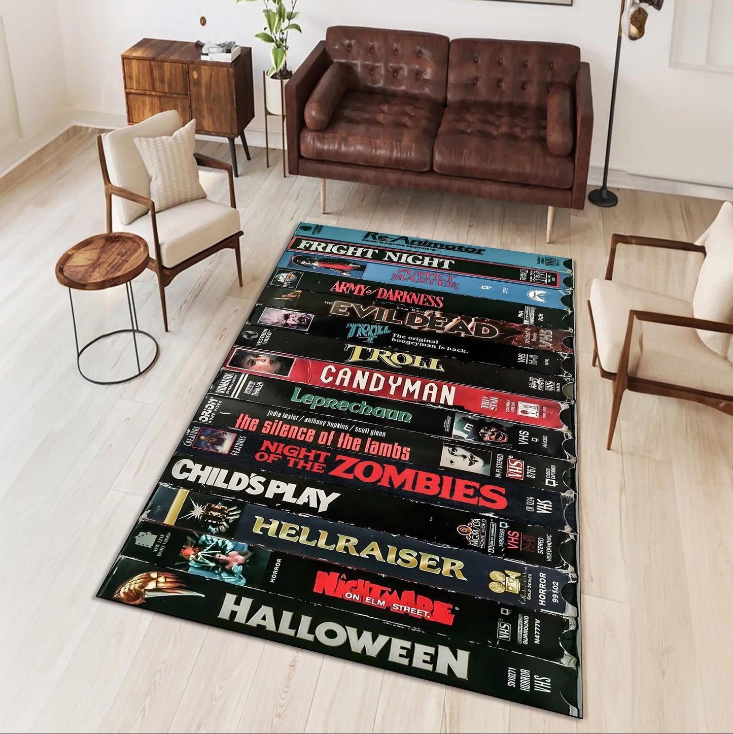 Retro Halloween Vibes Area Rug