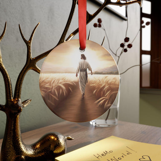 Called to Serve Acrylic Jesus Christ Ornament - Circle Ceramic Ornament