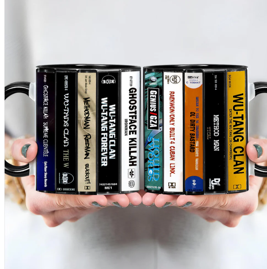 Wu-tang Clan Albums Cassette Collection Retro Accent Mug