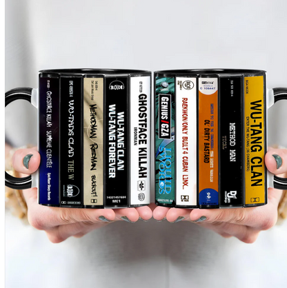 Wu-tang Clan Albums Cassette Collection Retro Accent Mug