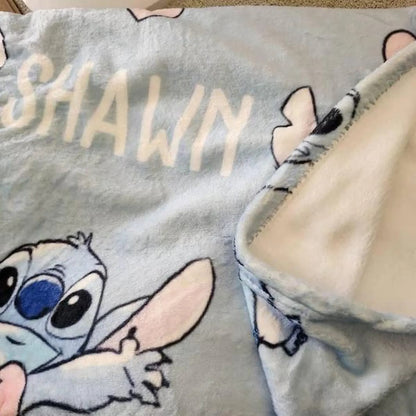 Personalized Watercolor Blanket