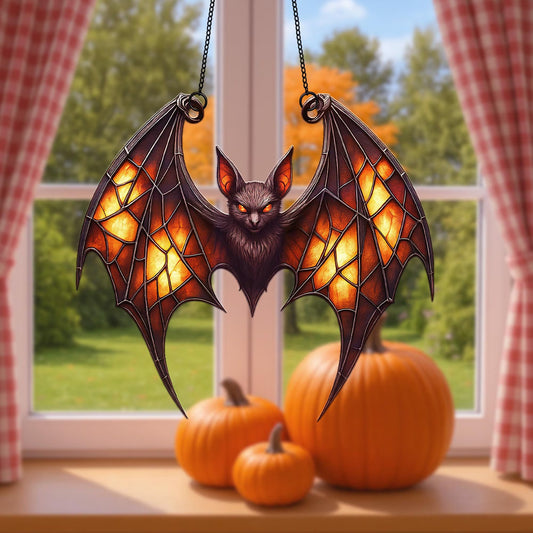 Spooky Bat Acrylic Window Suncatcher