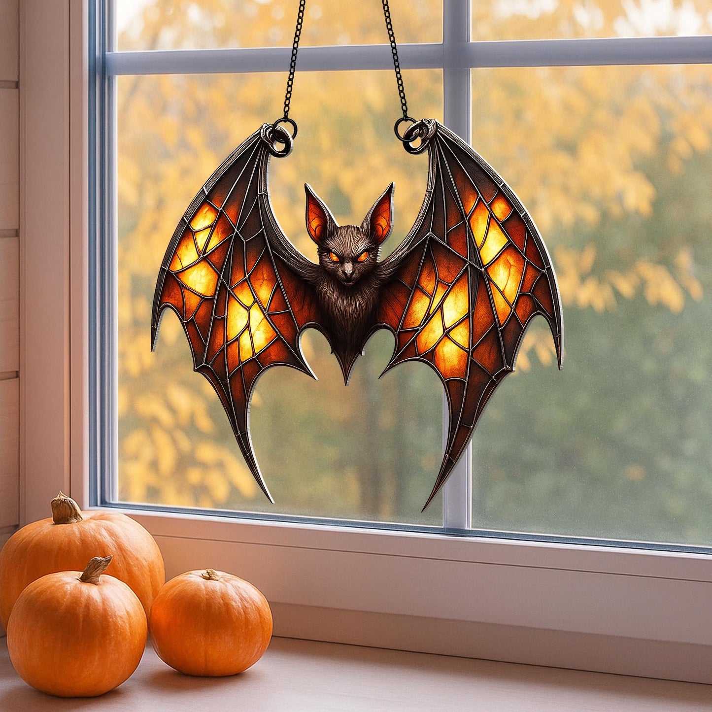 Spooky Bat Acrylic Window Suncatcher
