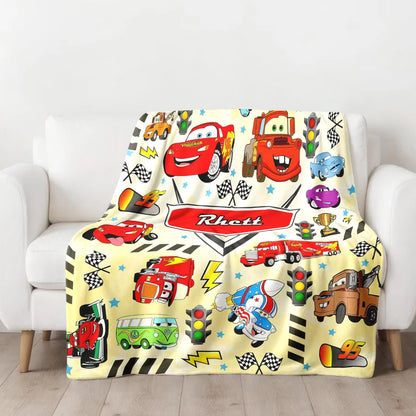 Personalized Cars Blanket