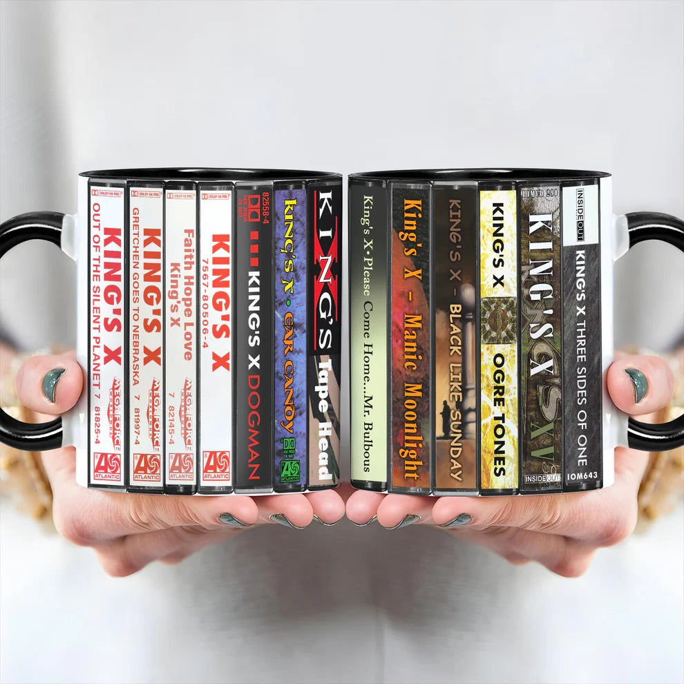 King’s X Albums Cassette Collection Retro Accent Mug