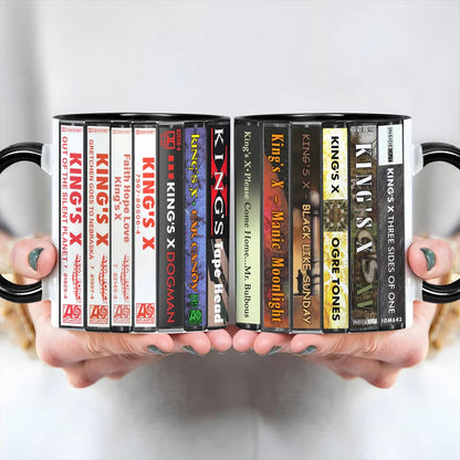 King’s X Albums Cassette Collection Retro Accent Mug