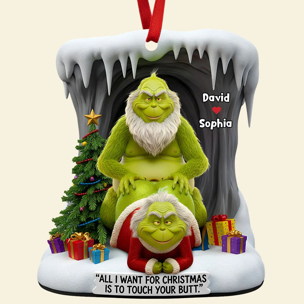 Personalized Gifts For Funny Old Couple Christmas Ornament