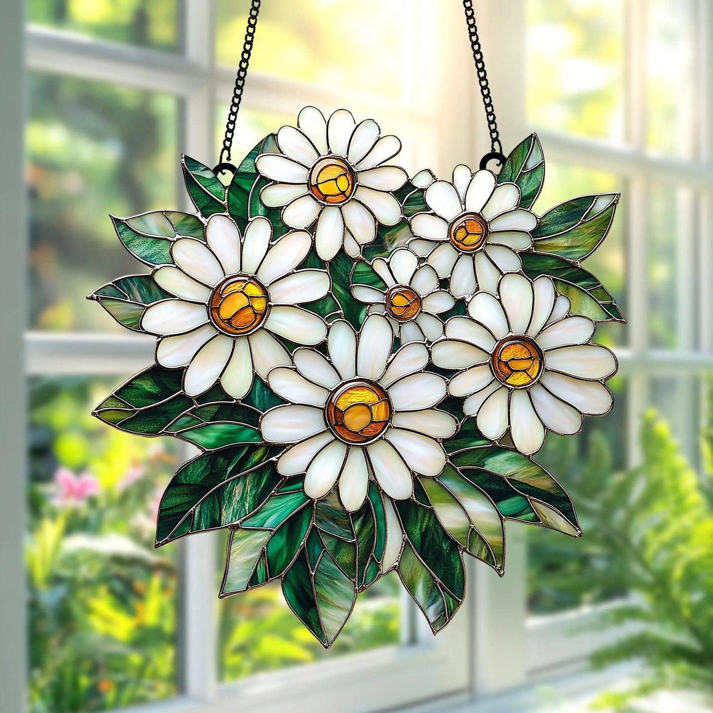 Daisy Flower Acrylic Suncatcher Window