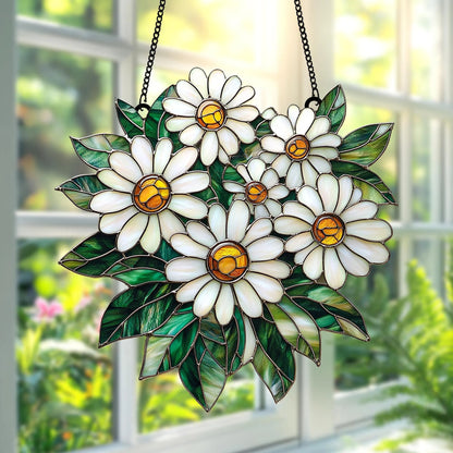 Daisy Flower Acrylic Suncatcher Window