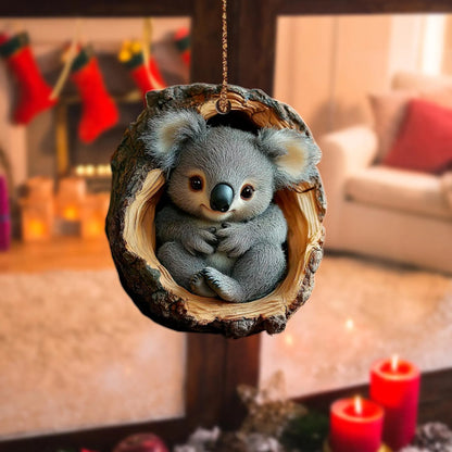 Baby Koala Wood Ornament