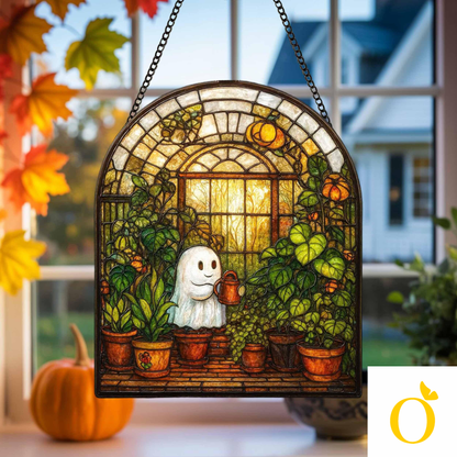 Ghost Watering Plants Acrylic Window, Plant Acrylic Window Hanging
