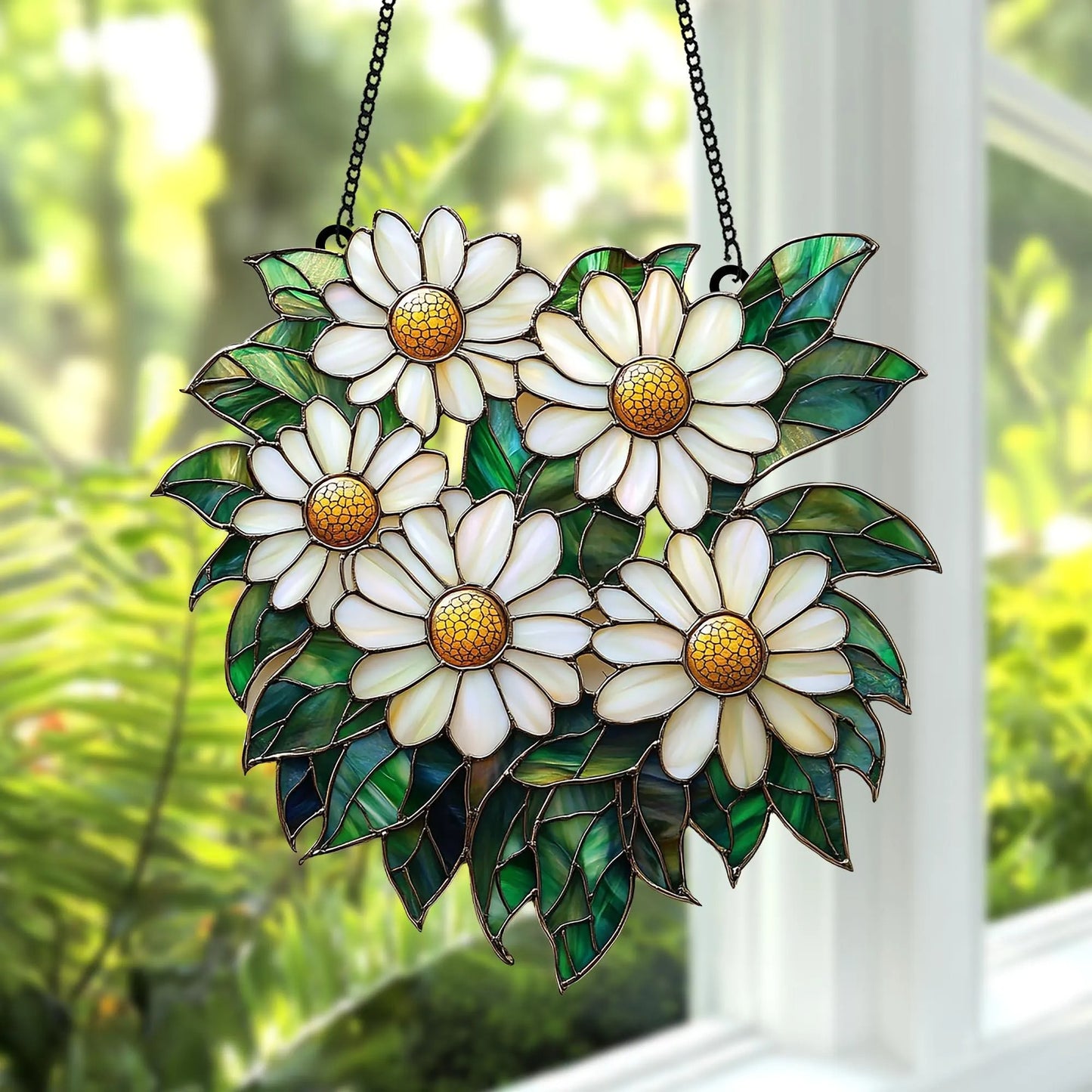 Daisy Flower Acrylic Suncatcher Window