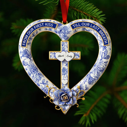 Christian Couple Christmas Ornament - Personalized Gifts For Couple