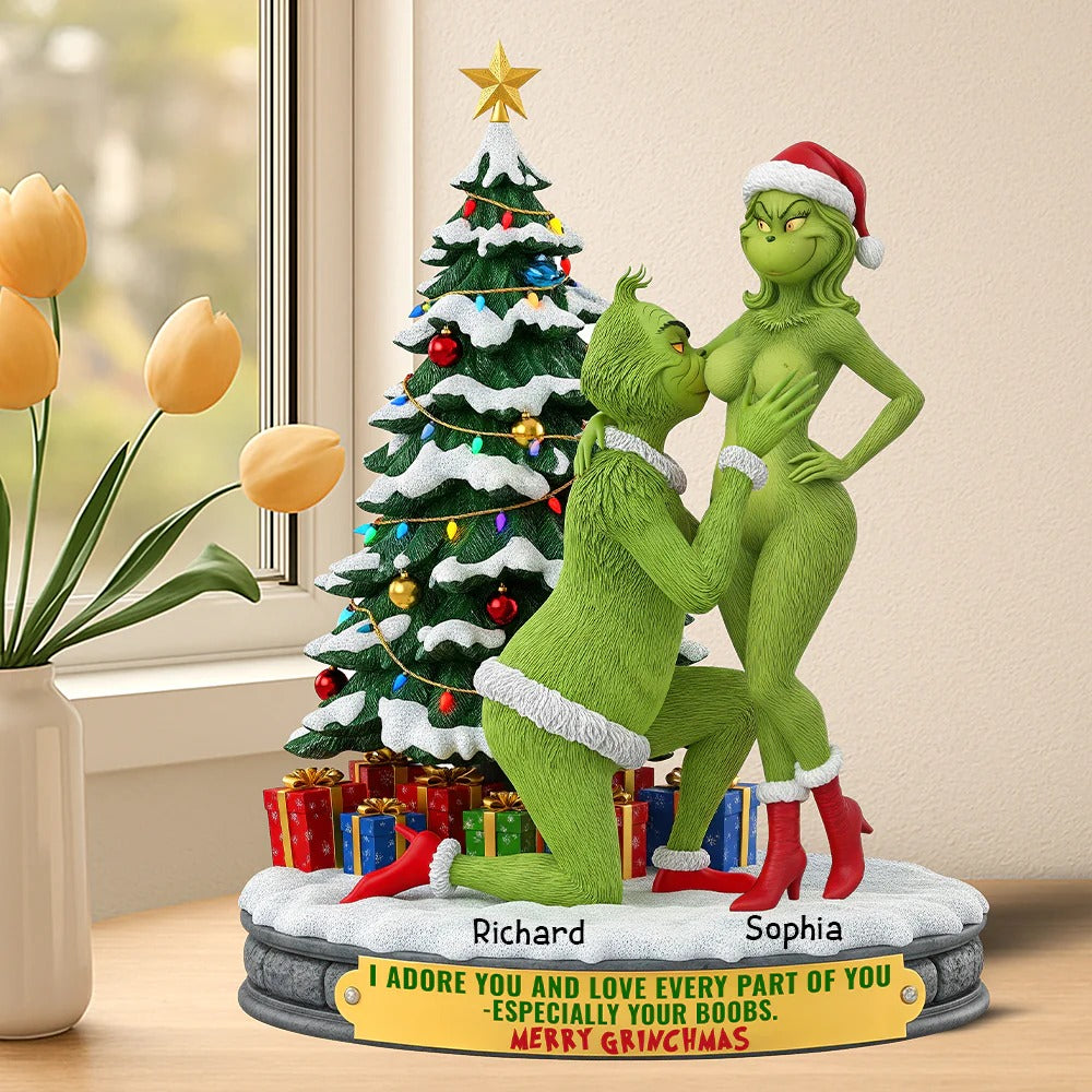 Funny Naughty Couple - Personalized Couple Acrylic Plaque