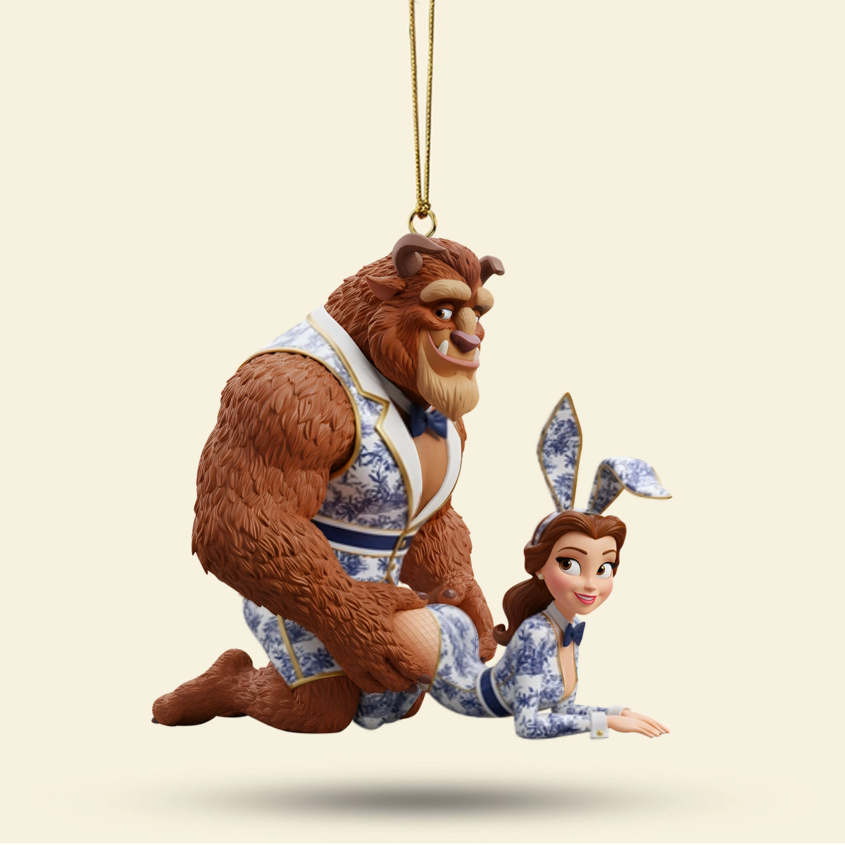 Cheeky Fairytale Couple - Personalized Gifts For Couple Ornament