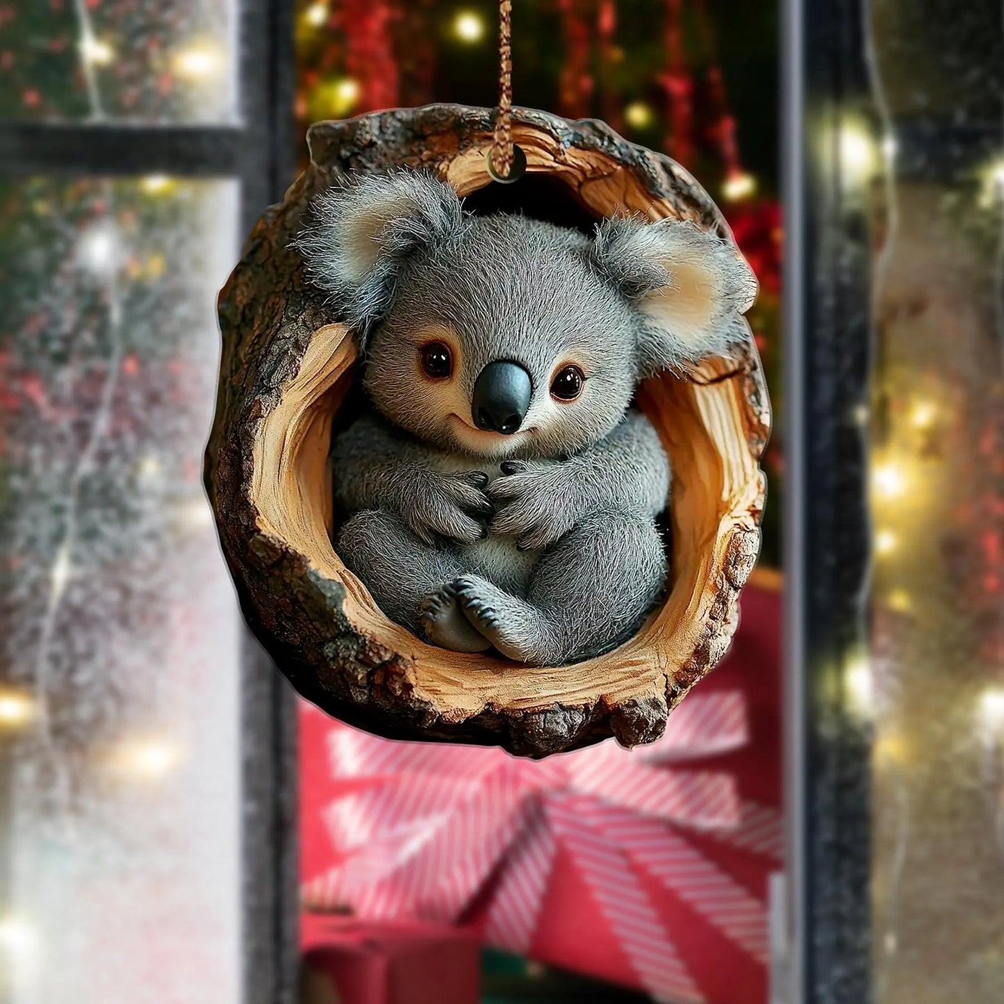 Baby Koala Wood Ornament