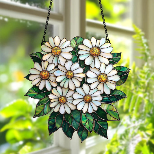 Daisy Flower Acrylic Suncatcher Window