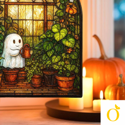 Ghost Watering Plants Acrylic Window, Plant Acrylic Window Hanging