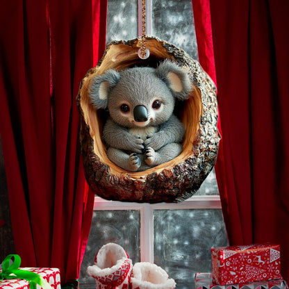 Baby Koala Wood Ornament