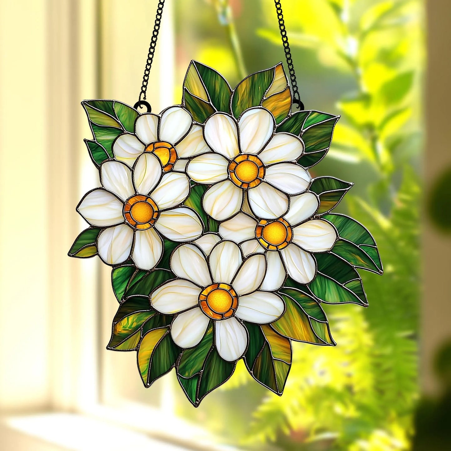 Daisy Flower Acrylic Suncatcher Window