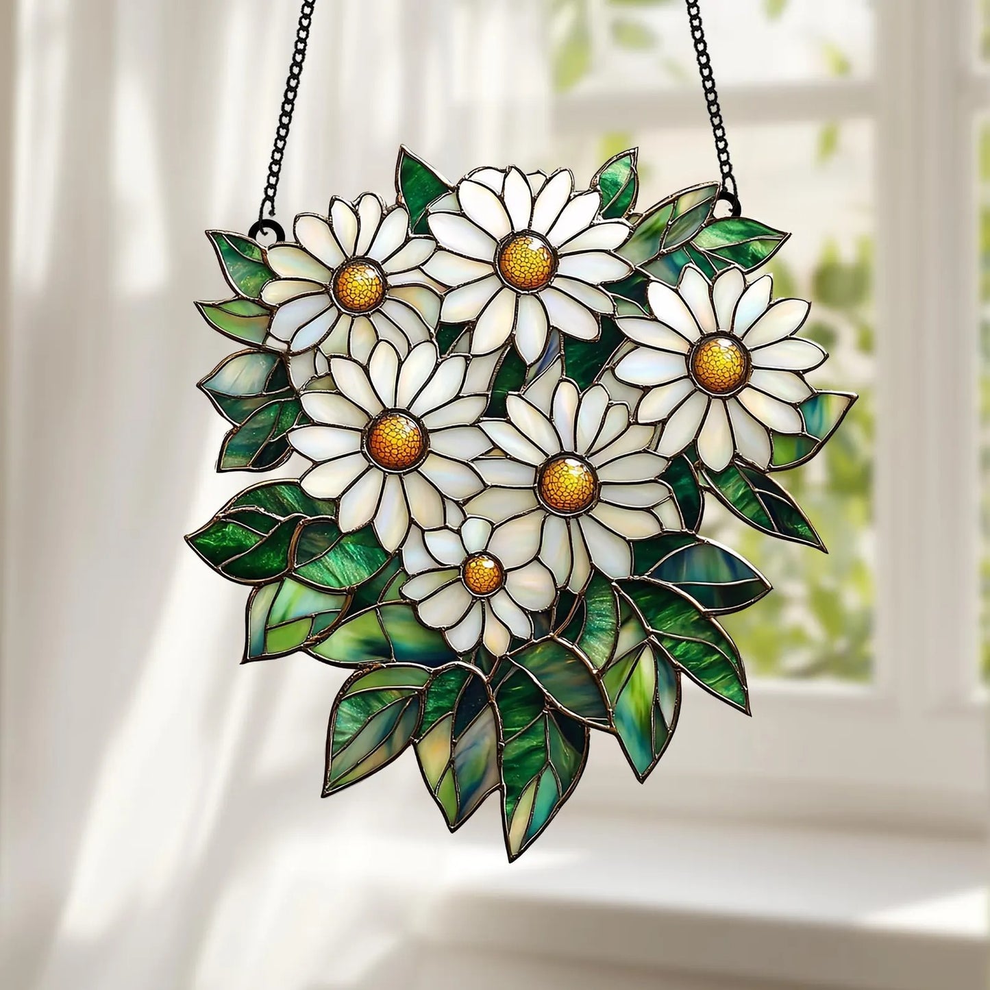 Daisy Flower Acrylic Suncatcher Window