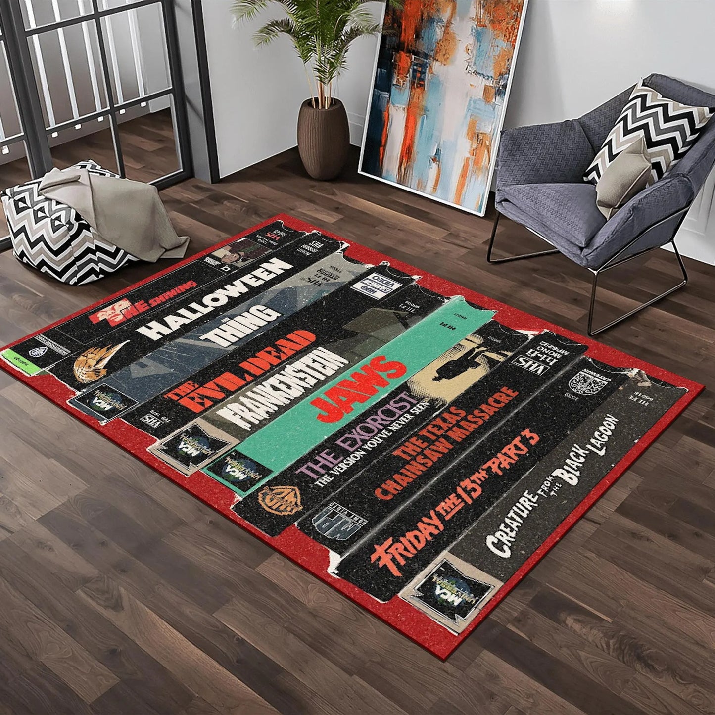Retro Halloween Vibes Area Rug