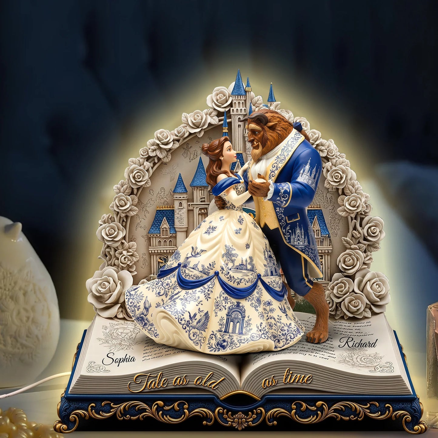 Romantic Couple Acrylic Light Box, Personalized Gift For Couples