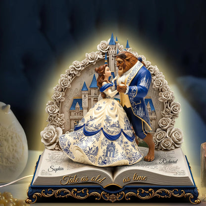 Romantic Couple Acrylic Light Box, Personalized Gift For Couples