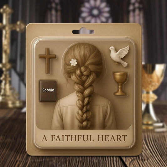 A Faithful Heart - Personalized Custom Shaped Acrylic Plaque