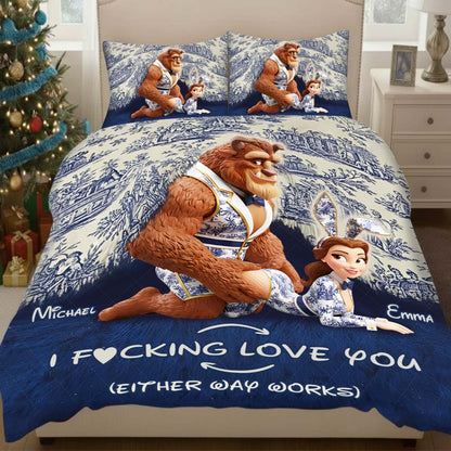 I Love You - Personalized Couple Bedding Set