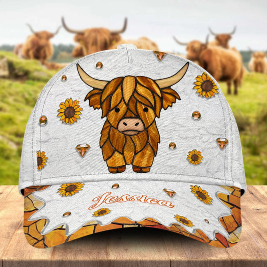Adorable Highland Cow - Personalized Classic Cap