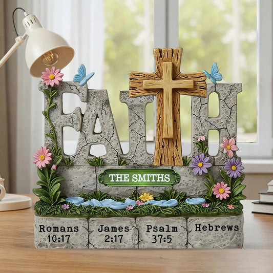 Faith Love- Personalized Custom Shaped Acrylic Plaque