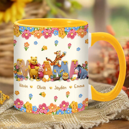 Mama Bear - Personalized Mama Accent Mug