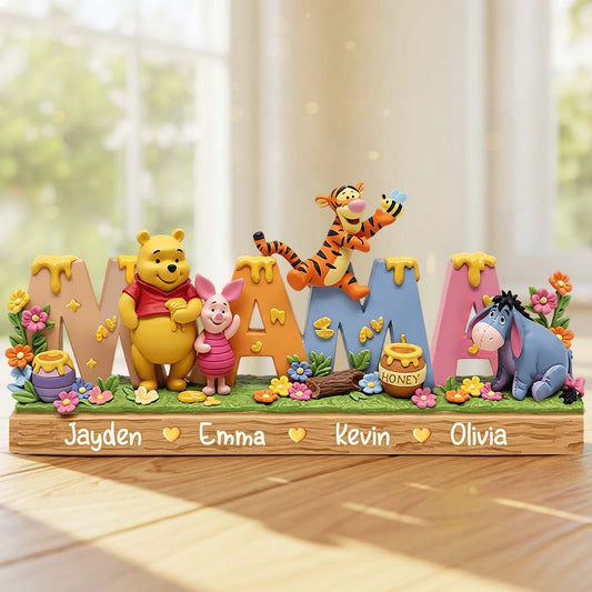Mama Bear - Personalized Custom Shaped Acrylic Plaque