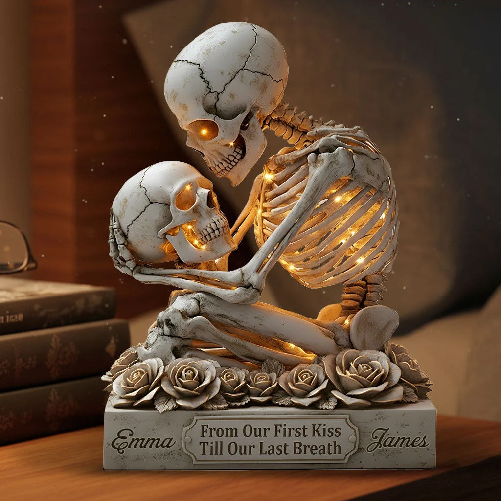 From Our First Kiss Till Our Last Breath - Personalized Custom Shaped Acrylic Plaque