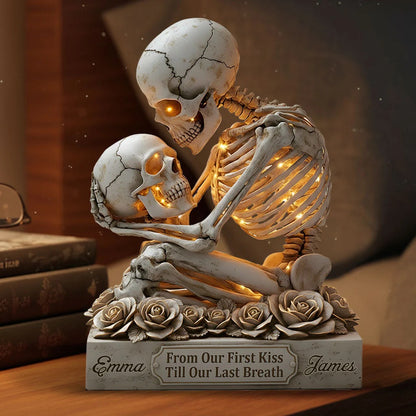 From Our First Kiss Till Our Last Breath - Personalized Custom Shaped Acrylic Plaque