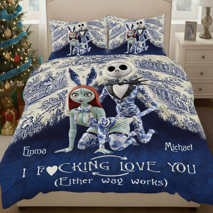 I Love You - Personalized Couple Bedding Set