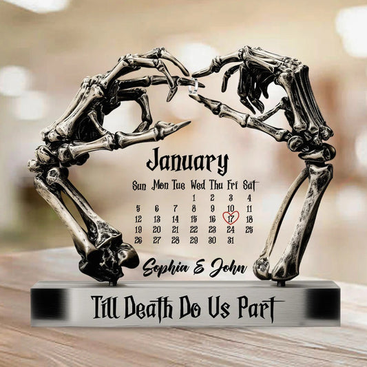 Til Death Do Us Part - Personalized Couple Acrylic Plaque