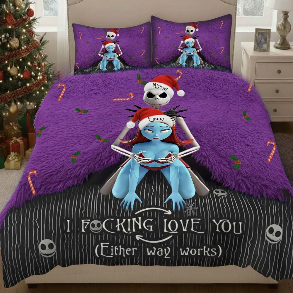 I Love You - Personalized Couple Bedding Set