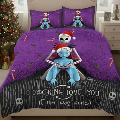 I Love You - Personalized Couple Bedding Set
