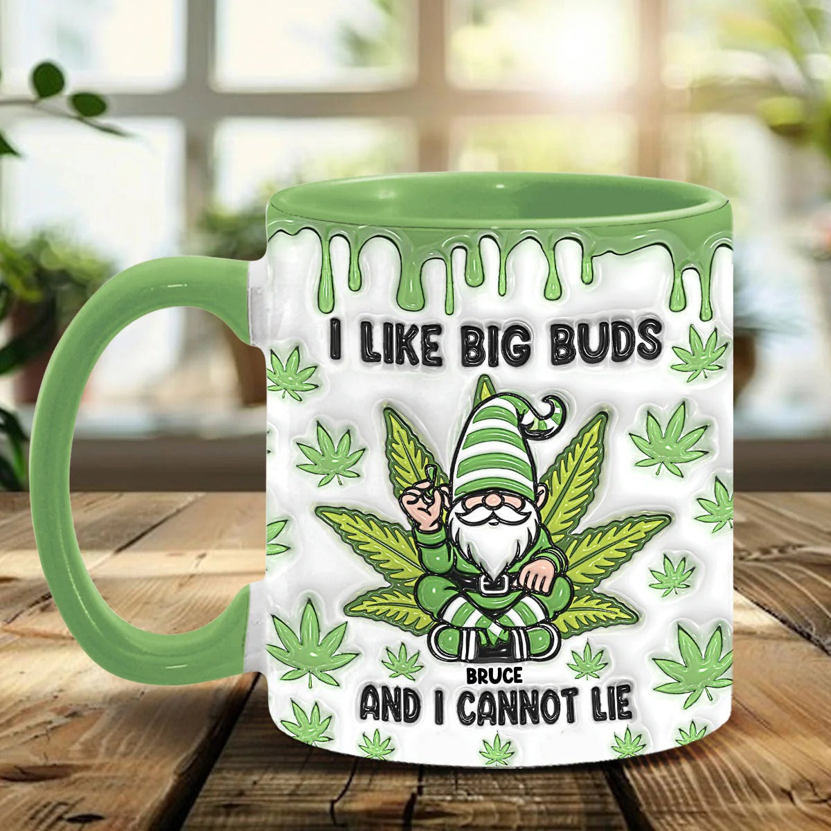 I Like Big Buds And I Cannot Lie, Personalized Weed Accent Mug