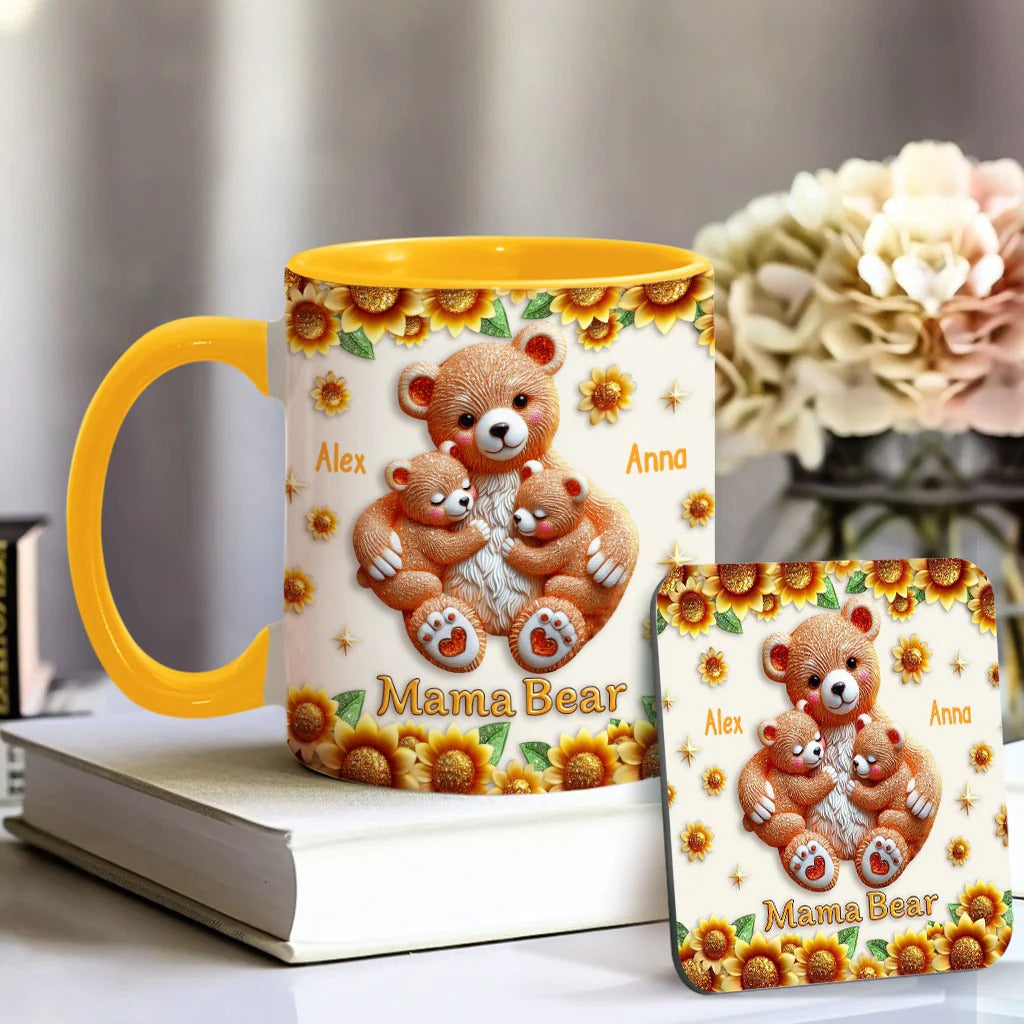 Mama Bear - Personalized Mother Accent Mug