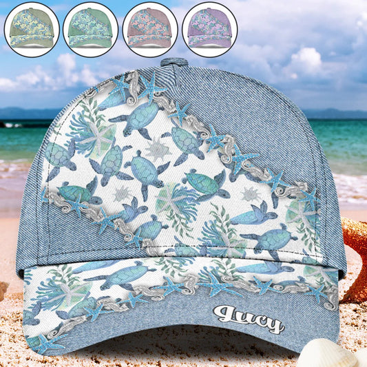 Cute Turtles - Personalized Turtle Classic Cap