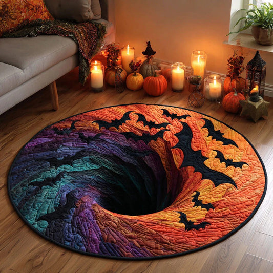 Hellfire Flight Quilted Round Mat